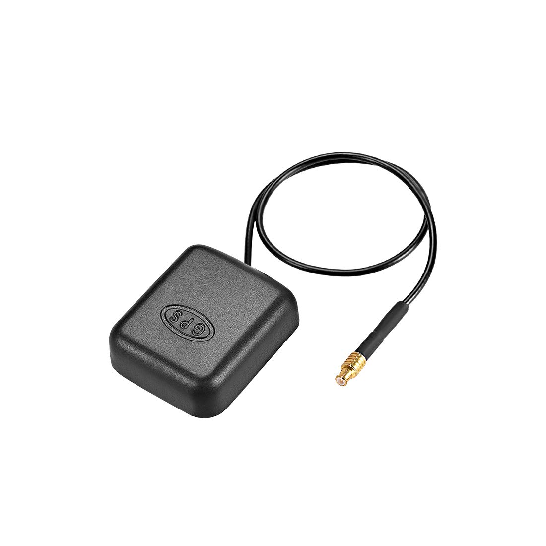 sourcing map GPS Active Antenna MCX Plug 28dB Aerial Connector Cable with Magnetic Mount 1 Meters Wire