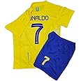1 Stop Soccer Ronaldo CR7 Jersey Kids Uniform AL NASSR Fc Saudi Arabia