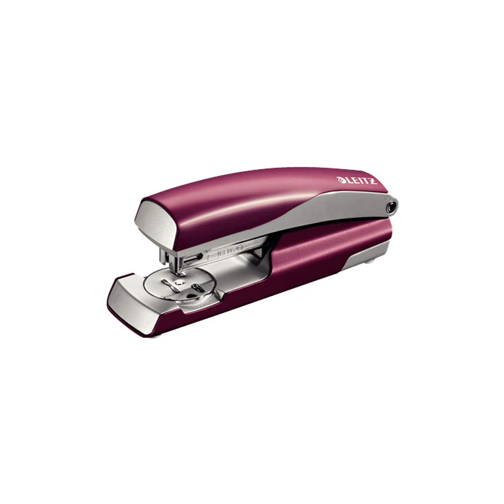 Leitz NeXXt Style Hole Punch, Metal, 30 Sheets, Blister Pack Granule-Red