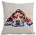 Retro Wood Grain All I Need is Happiness and My Dog Love Throw Pillow Covers Cushion Cover Decorative Sofa Bedroom Living Room 12 x 20 Inches
