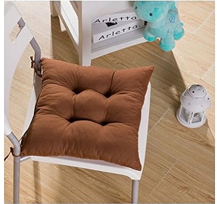 Marrellous Coffee Feshion Soft Chair Cushion Seat Pad Seat Cushion Kitchen Garden Dining Chair 40X40X8Cm Coffee