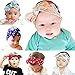 Newborn Baby Headbands with Knotted Rabbit Ears Bows, Girl's Hairbands for Newborn,Toddler and Children