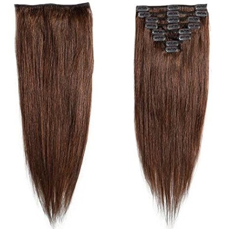 Real Human Hair Clip On Extensions 8 Pcs 280 Grams Super Easy To
