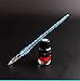 Earlyred Venetian Dip Pen Handmade Calligraphy Fountain Pen Set 9 Colors Inks Pen Holder 2pcs Crystal Glass Dip Pen Ink for Art Writing Drawing Signatures Decoration Valentines Day Gift Colorful