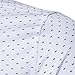 MUSE FATH Men's Printed Dress Shirt-Cotton Casual Short Sleeve Shirt,Button-Down Wedding Dress Shirt-White-L