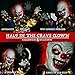 Holidayana Half Clown Halloween Animatronic - 20 in Tall Animated Crawling Crown Halloween Decoration, Sound and Touch Activated with Sounds, Lights and Movement