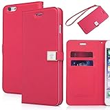 iPhone 6S case,iPhone 6 case,[4.7inch]by Ailun,wallet case,Credit Card holder Case,PU Leather Case,Flip Cover Case[Red]