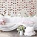 3Pcs Rose Gold Glittery Circle Dots Garland Party Hanging Decorations-Wedding Party/Bachelorette Party/Birthday Party/Baby Shower Party/Kids Birthday Party/Home Decor