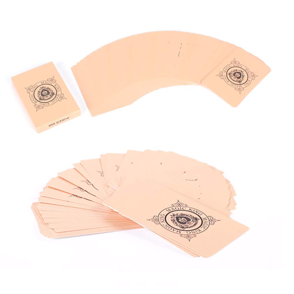 ZQION Manipulation Cards Ultra Thin Cards Magic Tricks Stage Illusions Card Gimmick Magic Props (Meat Yellow)