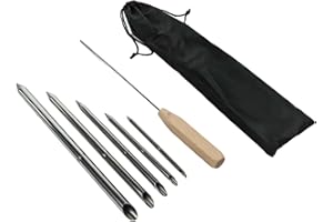 Rope Splicing Tool Kit 6 Pcs With 5 Sizes Stainless Steel For Fid For Braided Rope Connection And Winch Rope Repair