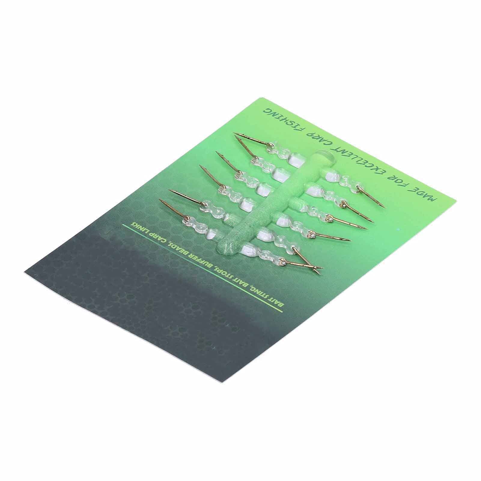 Dilwe Bait Spike, Carp Fishing Bait Spike Lure Hook Sting Pin with Silicone Ring, 12pcs