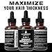 BEST Organic Hair Growth Oils With TEA TREE. Stop Hair Loss NOW by Hair Thickness Maximizer. Best Treatment for Hair Thinning. Hair Thickening Serum