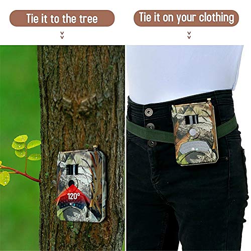 EXCLVEA Wildkamera 1080p Wanderkamera 120 Grad Infrarot LED Jagdkamera IP56 wasserdichte DC 15V Stromversorgung für die… – Bild 7