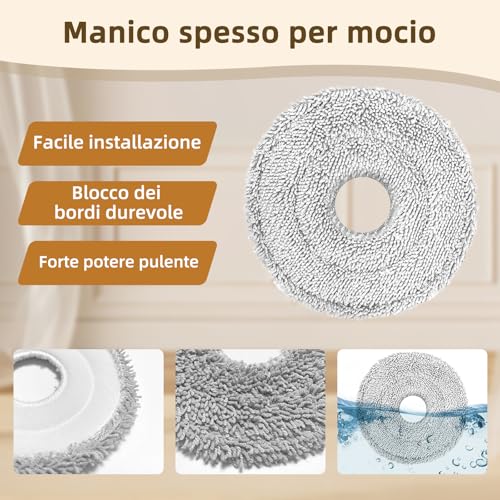iRobacc 29 Accessori per Dreame X50 Ultra Complete/L50 Pro Ultra/L50 Ultra/X50 Master/L40s Pro Ultra/Mova V50 Ultra Complete Spazzole Principali Spazzole Laterali Sacchetti Raccoglipolvere Filtri