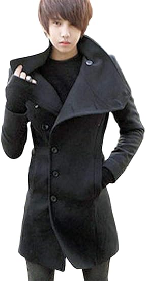 ケイグラッソ キレイめ ロング Pコート メンズ スタイル Amazon