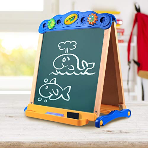 Crayola Draw' N Store Wood Studio Set, Kids Easel, with