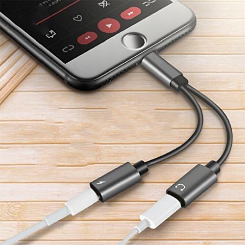 For iPhone 7/7Plus/8/8Plus/X/iPod Adapter Lightening to Lightening Headphone Jack Earphone Support 10.2or Later