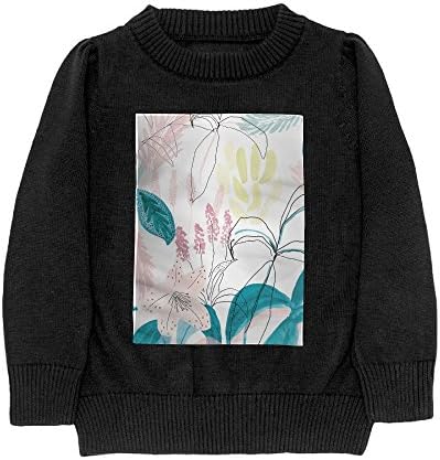 Watercolor Flowers Youth Sweater Winter Knitted Shirt