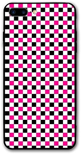 TYTYJ DOOD Pink And Black Checkers Patterns IPhone 8 PLUS Case Full Protective Anti-Scratch Resistant Cover Case For Apple 8 PLUS