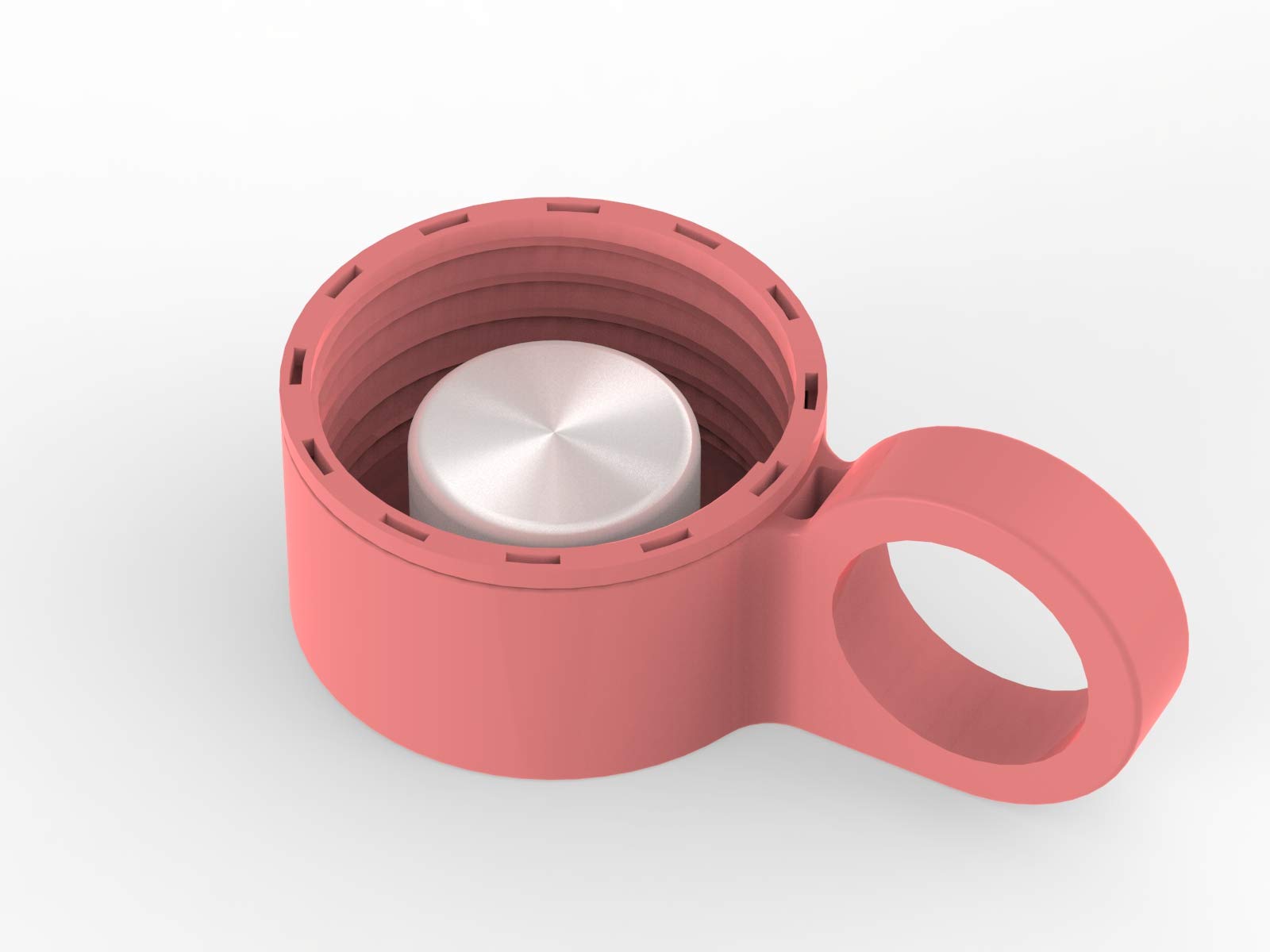 purifyou Replacement Cap for 22/32 oz Premium Glass Water Bottle with Silicone Sleeve (Terra Cotta)