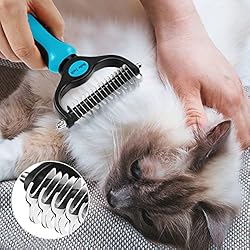 Sulie Tech Pet Grooming Brush, Dematting Undercoat