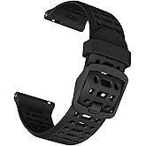 ISABAKE Watch Bands for Coros Pace 3/Apex 2 Pro/Apex Pro/Apex 46mm Smart Watch, 2mm Quick Release Sports Silicone Watch Band Breathable Wristband Strap for Coros Watch