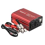 Power Inverter 300W 12V to 110V Converter Dual AC outlets Dual 2.1A USB Charging Ports Car Power Adapter for Laptop Tablets Phone Camera PSP DVs and More