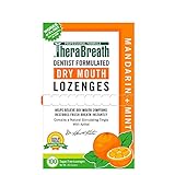 TheraBreath Dentist Recommended Dry Mouth Lozenges, Sugar Free, Mandarin Mint Flavor, 100 Count