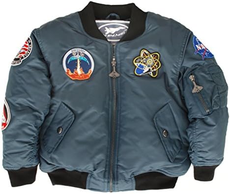 Up and Away Boys' Space Shuttle Jacket 6 Blue