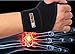 LARDROK Wrist Brace, Adjustable Wrist Support Compression Wrap with Thumb Loop, One Size Adjustable (Black) - for Carpal Tunnel, Wrist Pain, Tennis,
