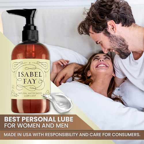 8 Oz, NO Parabens NO Glycerin, Natural Personal Lubricant For Sensitive Skin, Isabel Fay Water
