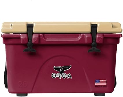 red rotomolded cooler