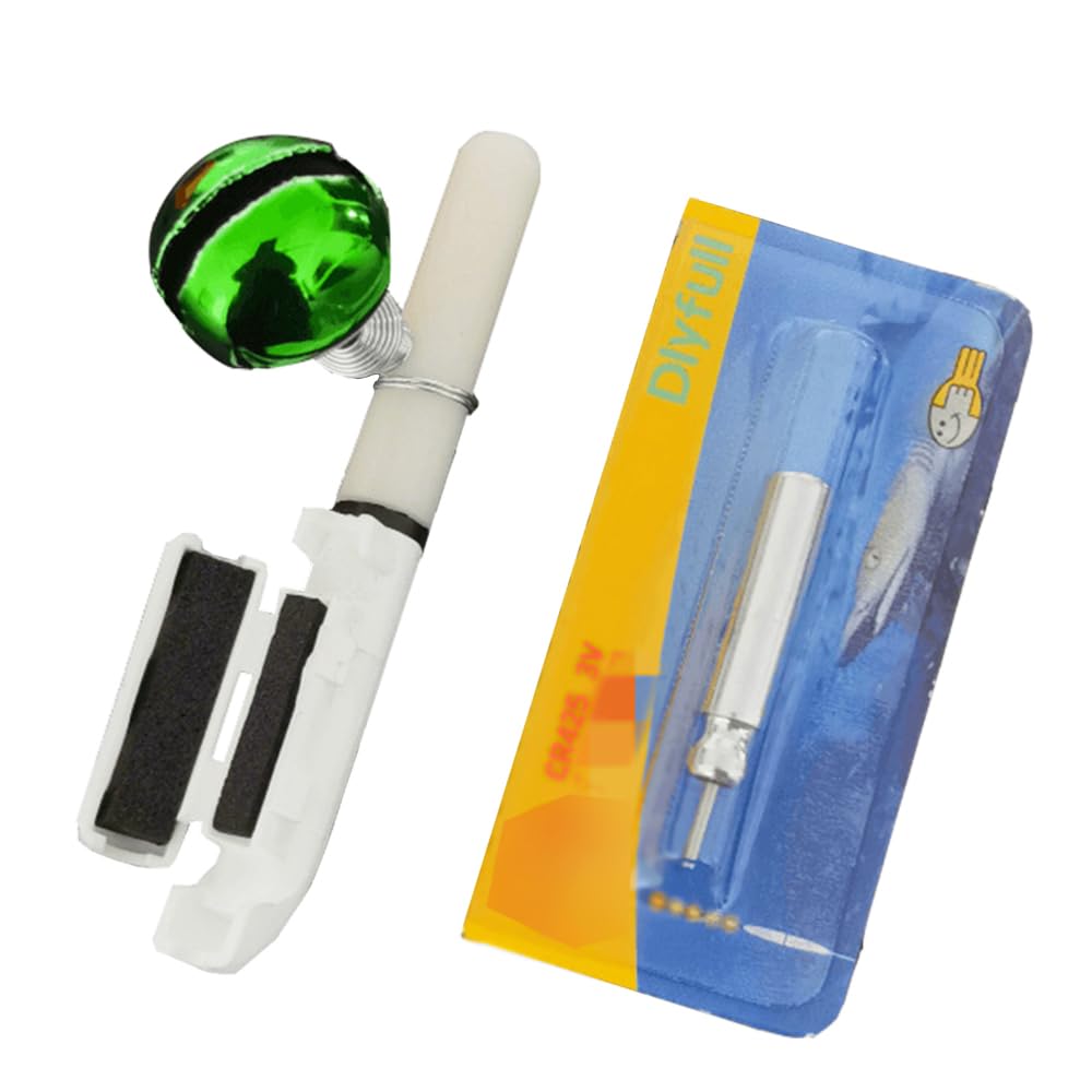 Fishing Alarm Bell, 4Pack Fishing Glow Sticks with Buckle, Rod Tip Lights, Night Fishing, Waterproof Luminous Glow Fishing Light For Sea Fishing Rod, Fishing Accessory Fishing Enthusiasts (Color C)