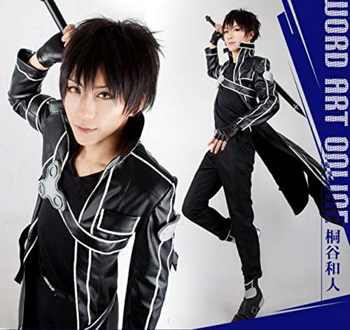 Amazon コスプレ衣装 ソードアート オンライン Sword Art Online キリト 桐ヶ谷和人 きりがや かずと 男性ｌサイズ ウィッグ ウィッグ ネット 付 コスプレ 仮装 通販