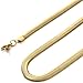 Jstyle Stainless Steel Mens Necklace Snake Chain Necklace 6mm 20-30 Inch Gold-tone