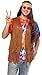Costume Culture Men's Hippie Fringed Vest, Brown, Standard