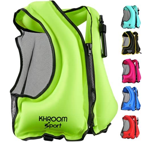 Khroom Inflatable Snorkel Vest Adults and Teenagers 60&quot