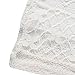vanberfia Women's O Neck Crochet Hollow Lace Mini Summer Casual T-shirt Dress