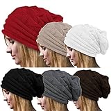 Women Hat,Haoricu Women Fashion Winter Warm Hat Girls Crochet Wool Knit Beanie Warm Caps