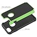 OEAGO iPhone 8 Case, iPhone 7 Case Cover [Drop Protection] [Shock Proof] Hybrid Dual Layer Rubber Plastic Impact Defender Rugged Slim Hard Case Cover Shell for Apple iPhone 8 / iPhone 7 - Green