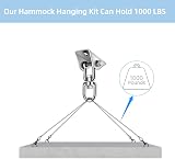 HOMPER Heavy Duty Swing Hangers 450KG 304 Stainless Steel 360° Rotating view 4