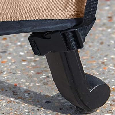 ULTCOVER Rectangular Patio Heavy Duty Table Cover - 600D Tough Canvas Waterproof Outdoor Dining Table and Chairs General… 51UiZ1aqzjL