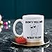 Willcallyou Don't Tell Me What to Do Ceramic Funny Cat Coffee Mug White,11oz