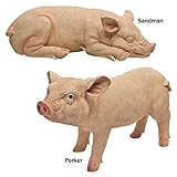Design Toscano Piggy Garden Statue Set, Multicolored