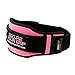 Grip Power Pads Women's Weight Lifting Belt Gym, Fitness, Bodybuilding Squats, Lunges, Deadlift, Powerlifting Weightlifting Pink, Purple (Pink, Medium)