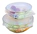 V3 Premium Quality Set of 8 Silicone Seal Bowl Covers and Food Stretch Lids Reusable Keep Food Fresh Plastic Wrap for Environmental Food Wraps