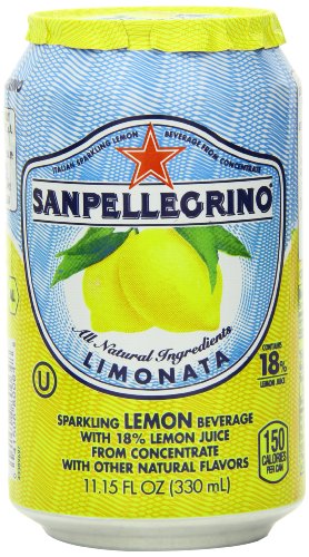 San Pellegrino Sparkling Beverage, Limonata (Lemon), 11.15-Ounce Cans (Pack of 24)