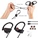 Wireless Headphones, Sport Earphones HD Stereo Bass Sweatproof Headsets with Mic for Running Gym Workout - Black