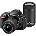 Nikon D5600 Wi-Fi Digital SLR Camera with 18-55mm VR & 70-300mm DX AF-P Lenses + 64GB Card + Case + Flash + Battery & Charger + Grip + Tripod + Kit
