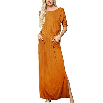 WUDUBE_Kleid 2019 PopuläRste Damen Kleiden An, Der Sommer BeiläUfige Taschenspitze Der Frauen Langer Strand des Langen Strand
